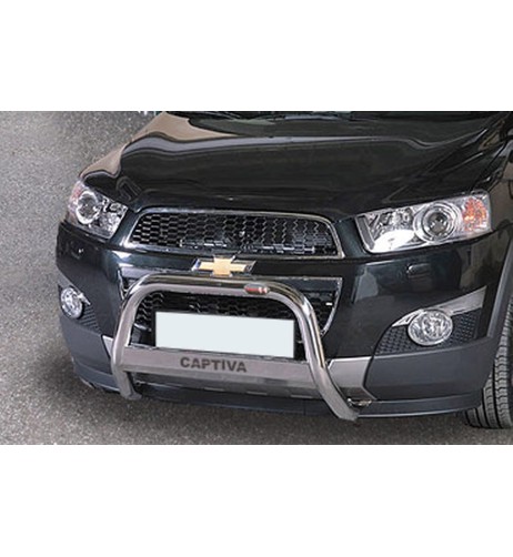 Bull Bar protezione anteriore inox lucido 60mm Chevrolet Captiva 2011 2018