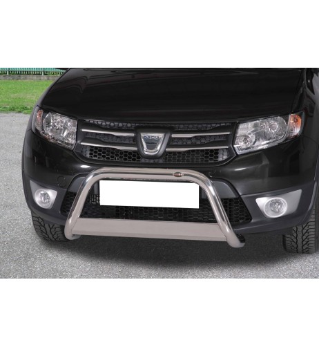 Bull Bar protezione anteriore inox lucido 60mm Dacia Sandero Stepway 2013 2