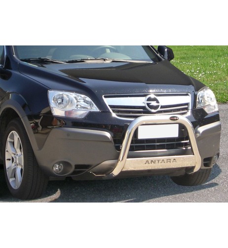 Bull Bar protezione anteriore inox lucido 60mm Opel Antara 2007 2010