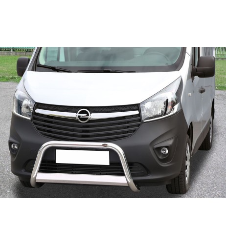 Bull Bar protezione anteriore inox lucido 60mm Opel Vivaro 2014 2018