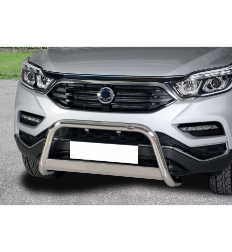 Bull Bar protezione anteriore inox lucido 60mm SsangYong Rexton dal 2018