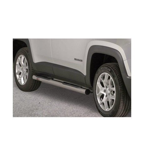 Pedane laterali acciaio inox lucido 70mm Jeep Renegade dal 2014