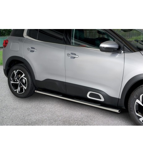 Pedane laterali inox lucido ovali Citroen C5 Aircross dal 2019