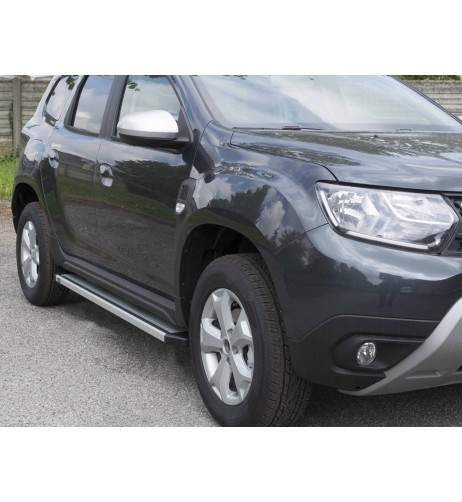 Pedane laterali STD squadrate alluminio Dacia Duster 2018 2023