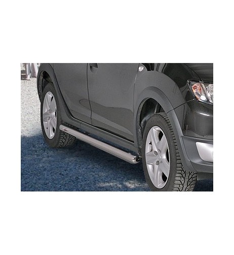 Tubi laterali 60mm in acciaio inox di protezione Dacia Sandero Stepway 2013