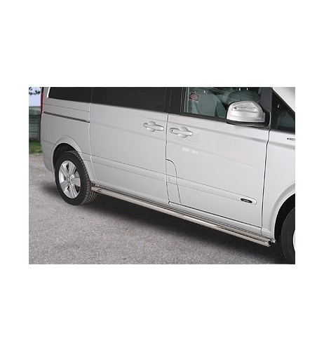 Tubi laterali di protezione acciaio inox 60mm Mercedes Vito Viano SWB dal 2