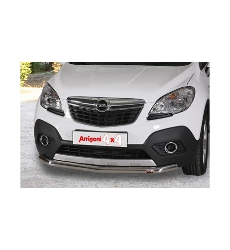 Tubo di protezione anteriore inox lucido 60mm Opel Mokka 2012 2019