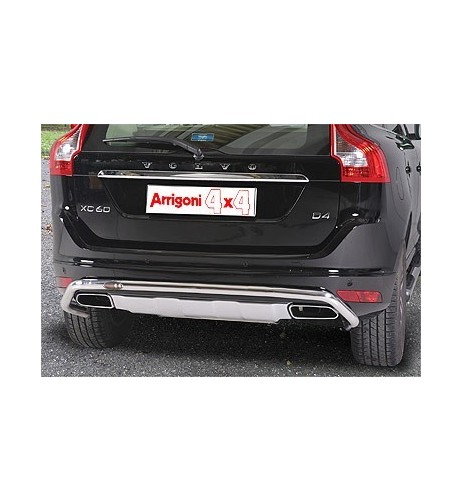 Tubo protezione posteriore inox lucido 50mm Volvo XC60 2014 2017