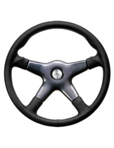 Volante Sportivo Universale mod Carrara Nero - EcoPelle Liscia