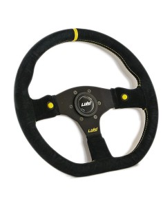 Volante universale Luisi Stealth Corsa 355mm in camoscio