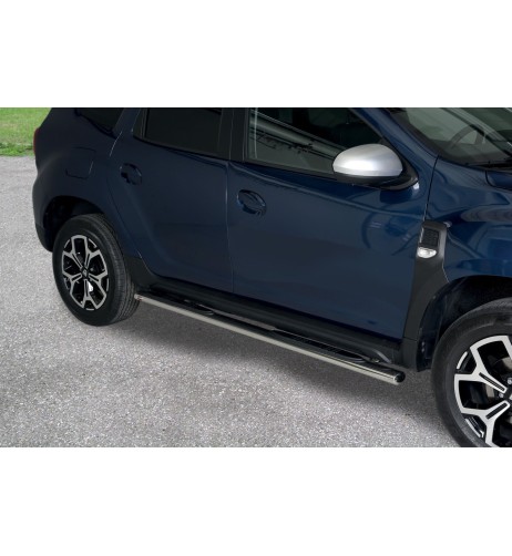 Pedane laterali ovali inox lucido Dacia Duster 2018 2023