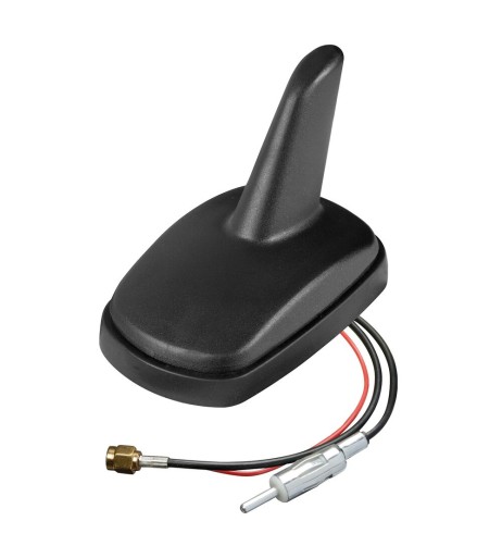 Antenna auto amplificata Aero Fin 4 AM FM GPS Universale verniciabile