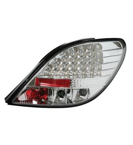 Coppia fanali posteriori cromo LED Peugeot 207 dal 05 2006