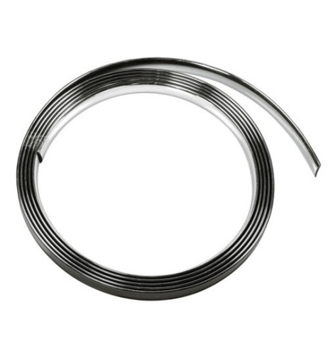 Profilo adesivo cromato auto 25 metri larghezza 14mm