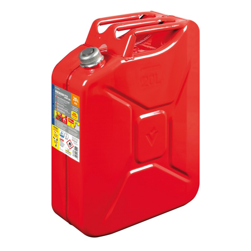 Tanica carburante in metallo colore rosso 20 litri