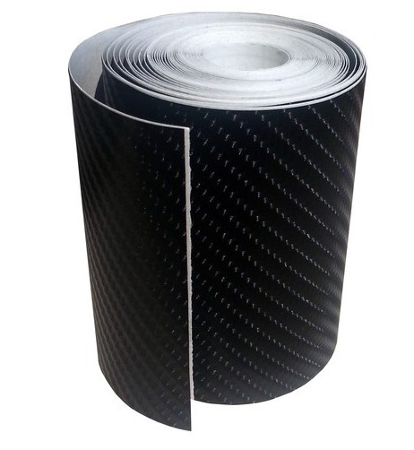 Pellicola adesiva carrozzeria auto wrapping carbon look 8cm x 5mt