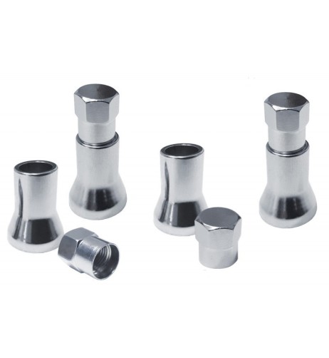 Set 4 cappucci coprivalvola ruote Simoni Racing Chrome