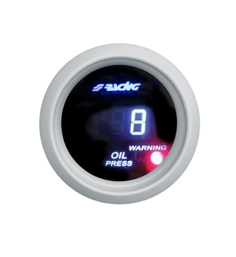 Indicatore digitale 2 Simoni Racing pressione olio luce azzurra