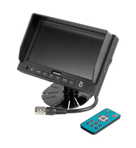 Monitor veicolare LCD 7 pollici max 4 telecamere con telecomando M3