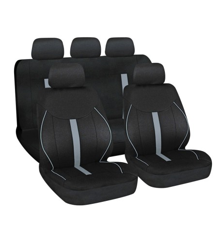 Set completo coprisedili auto universali Speed Nero Grigio