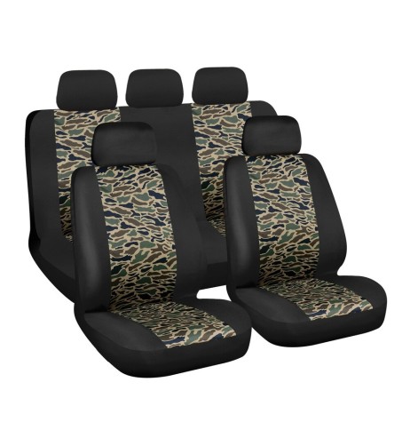 Set completo coprisedili auto universali Camouflage Marines