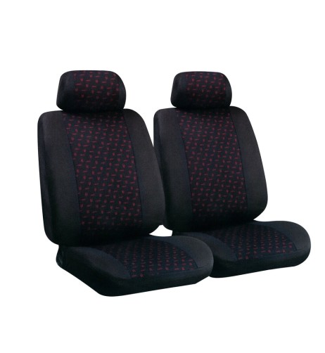 Set coprisedili fodere anteriori auto universali jacquard Glamur Nero