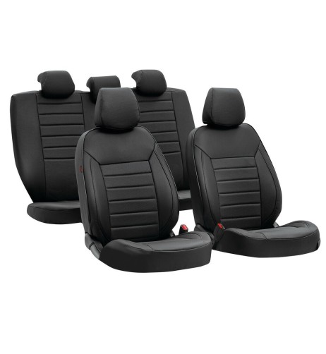 Set fodere coordinate universali auto in similpelle nero