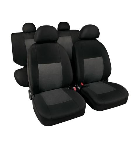 Set fodere coprisedili universali auto Classic grigio nero