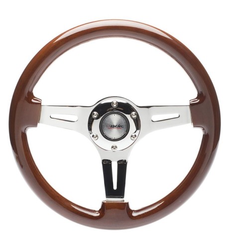 Volante sportivo vero legno 330mm Simoni Racing Dijon