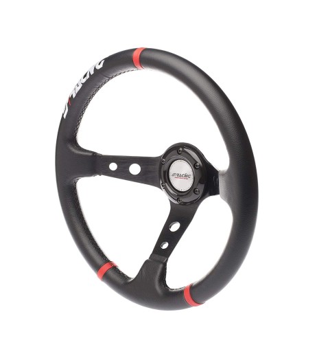 Volante sportivo a calice eco pelle nero 350mm Simoni Racing Gravel