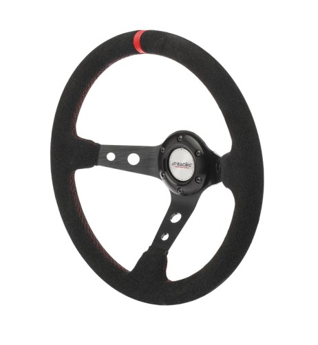 Volante sportivo a calice camoscio nero 350mm Simoni Racing Pitlane