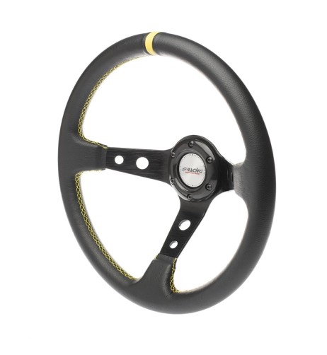 Volante sportivo a calice eco pelle nero 350mm Simoni Racing Speciale