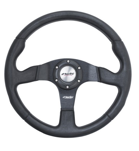 Volante sportivo poliuretano nero 350mm Simoni Racing Match