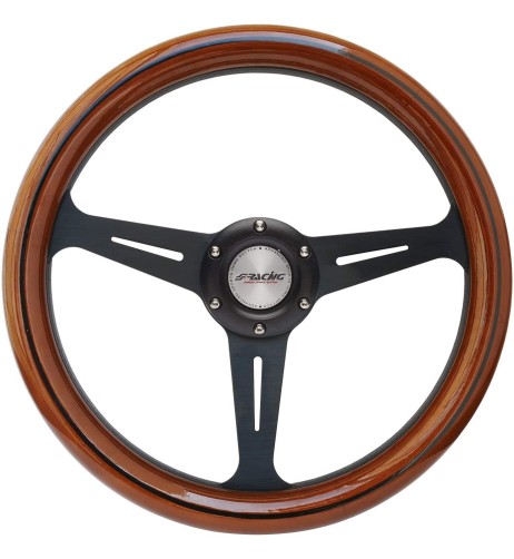 Volante sportivo vero legno 350mm Simoni Racing Futa