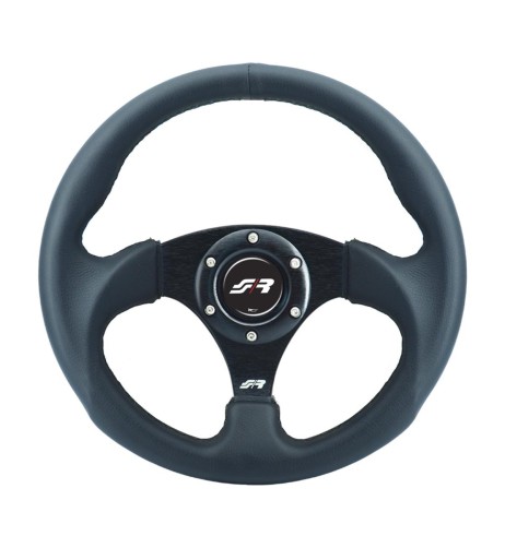 Volante sportivo eco pelle nero 300mm Simoni Racing Rolle