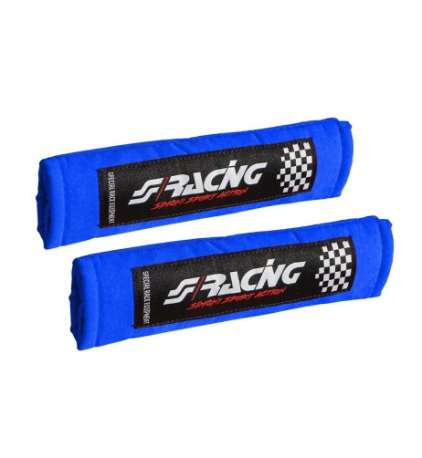 Kit 2 copricintura sicurezza sportivo Simoni Racing microfibra blu CC2 B V