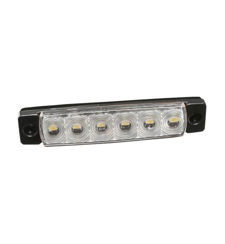 Luce ingombro a 6 Led montaggio in superficie 12 24V bianco