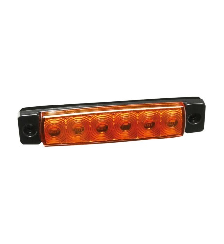 Luce ingombro a 6 Led montaggio in superficie 12 24V arancio