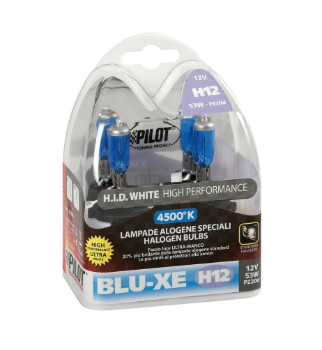 Kit lampadine blu xenon 20 H12 12V 53W PZ20d 4500K