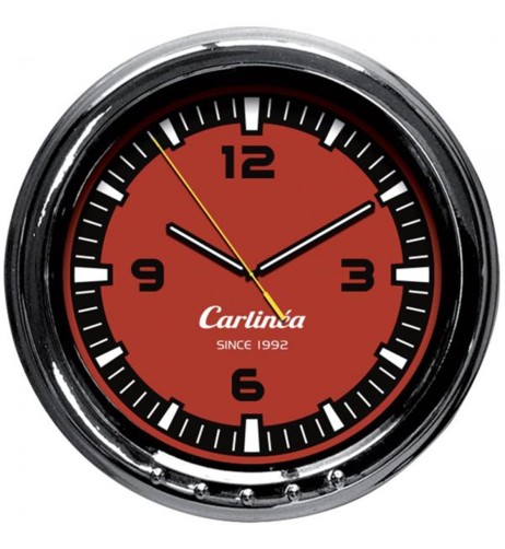 Orologio analogico auto camion Carlinea Crono nero e rosso corsa