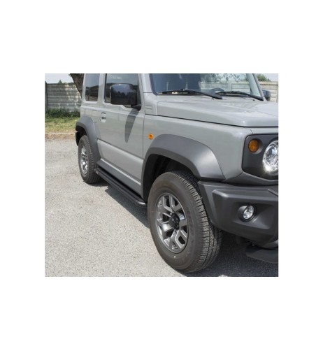 Pedane laterali S50 stondate alluminio BLACK Suzuki Jimny dal 2018