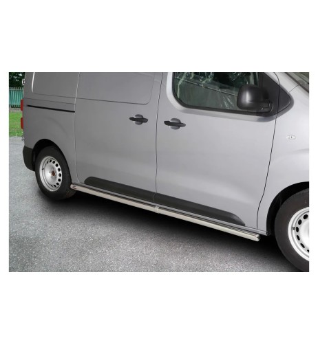 Tubi laterali di protezione acciaio inox lucido 50mm Fiat Scudo MWB dal 202