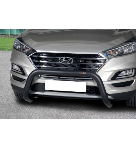 Bull Bar protezione anteriore inox Black 70mm Hyundai Tucson dal 2018