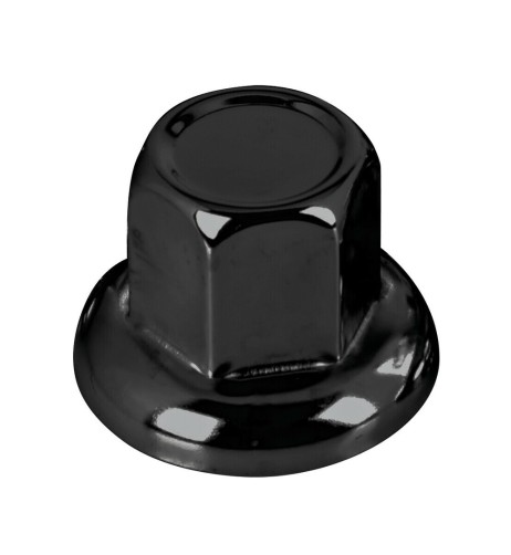 Set 40 copribulloni testa piatta in acciaio inox nero 33mm