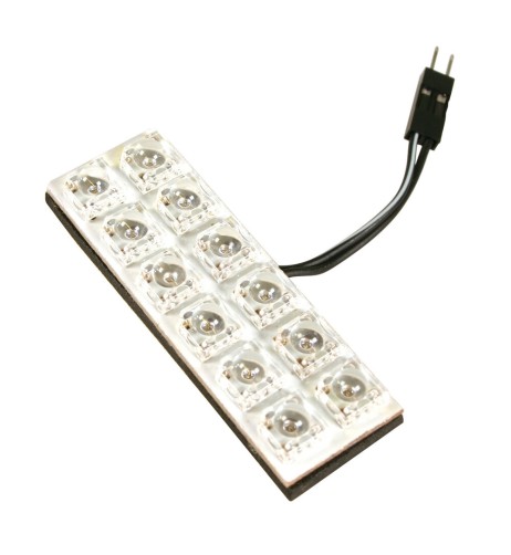 Pannello led portiera auto 20x60mm 12 LED 12V bianco